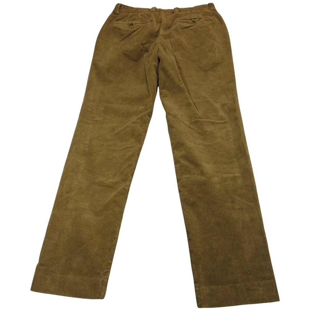 Brooks Brothers Mens Corduroy Pants 32 x 32 Clark Fit Brown Stretch Cotton - Picture 5 of 11